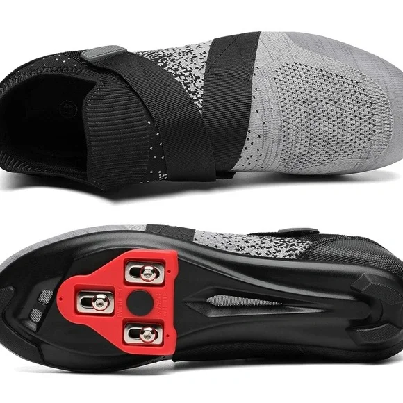 Unisex Cycling Shoes Compatible with Peloton Bike & SPD  Grey size 7 NWT - Picture 3 of 16